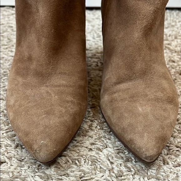 Sam Edleman Brown Suede Leather Upper Knee-High Pointed Toe Boots - Size 8.5 - Picture 12 of 16